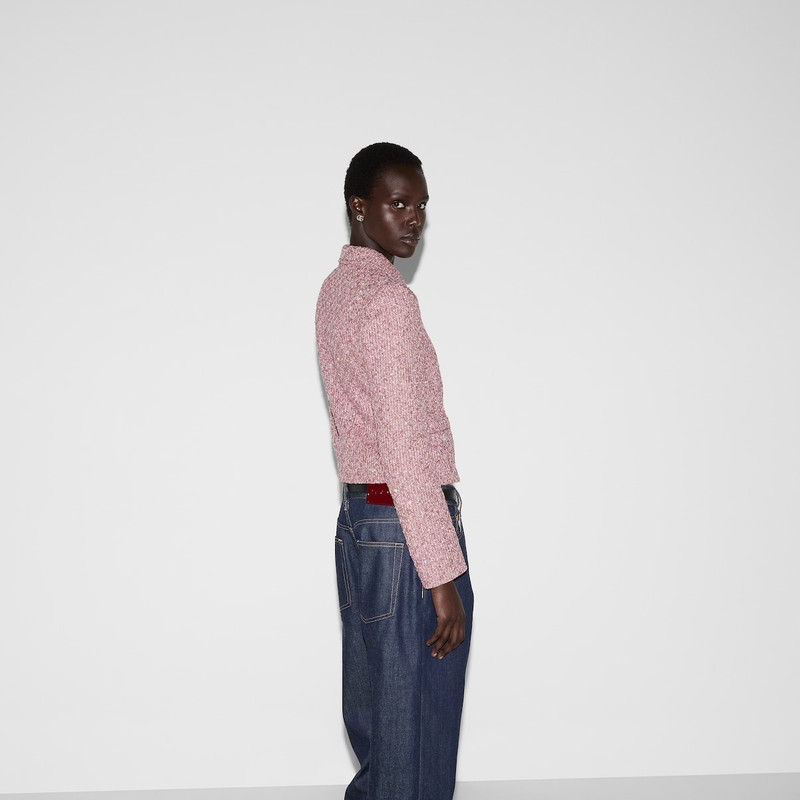 Sequined lamé tweed jacket 4