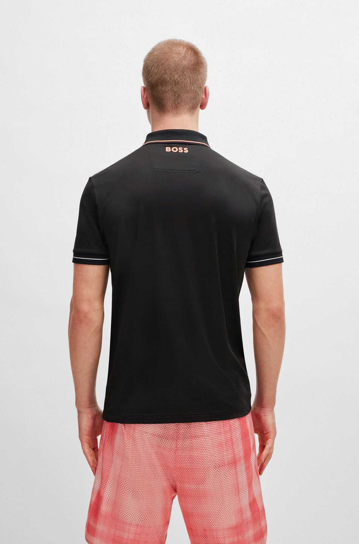 SLIM-FIT POLO SHIRT WITH CONTRAST LOGOS - 5