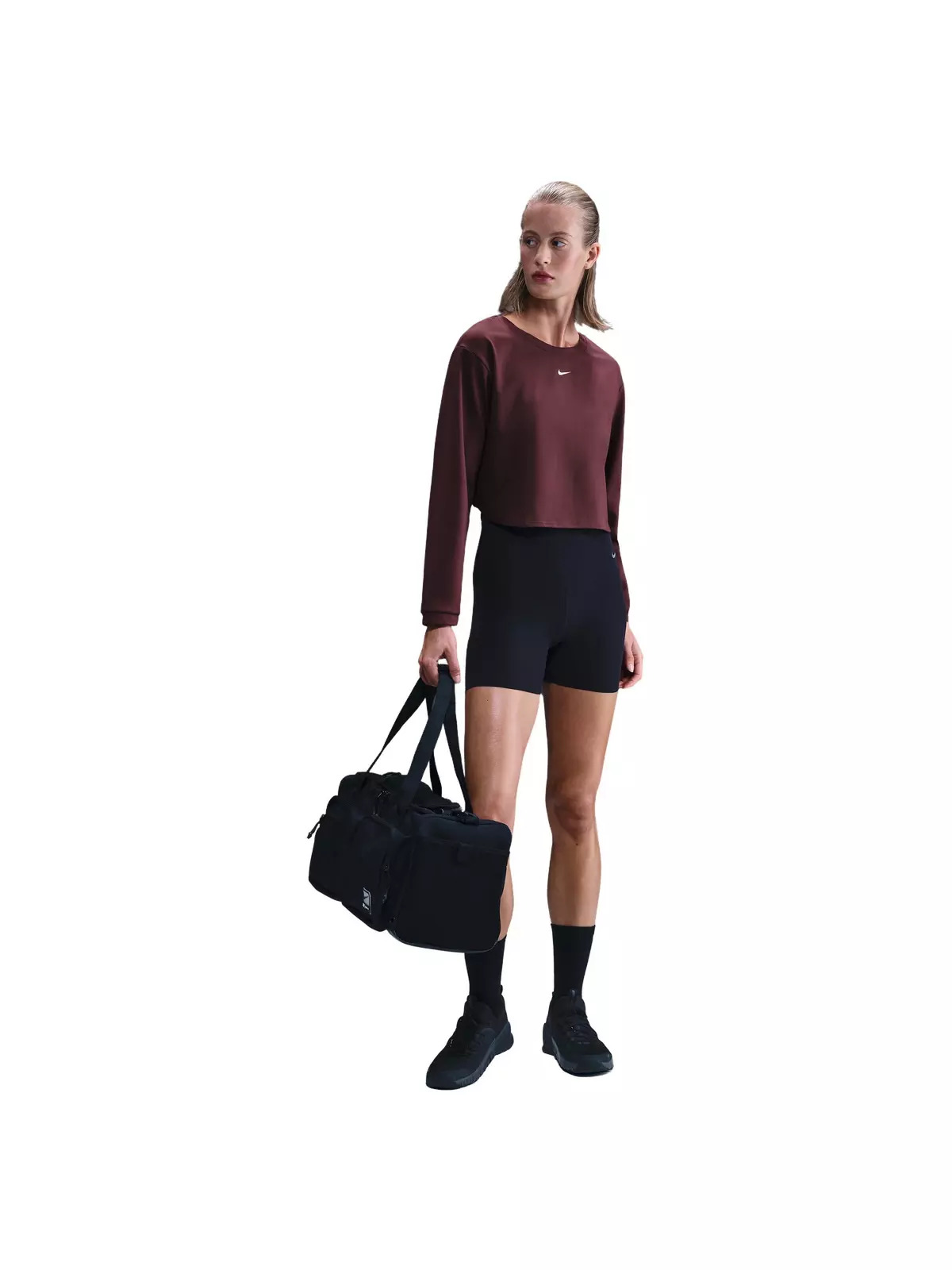 Women's One Dri-FIT Mid Layer -Burgundy - 4