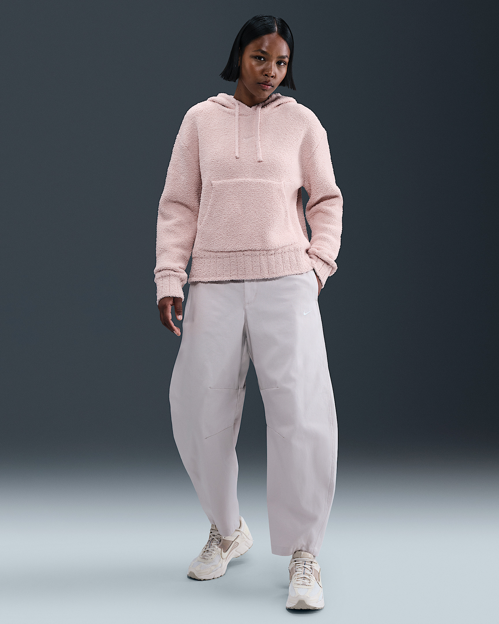Nike Sportswear Phoenix Cozy Bouclé Women's Loose Knit Hoodie - 4