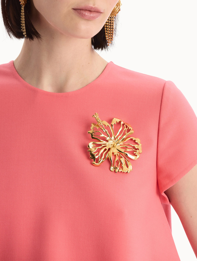 Oscar de la Renta OPENWORK HIBISCUS BROOCH outlook