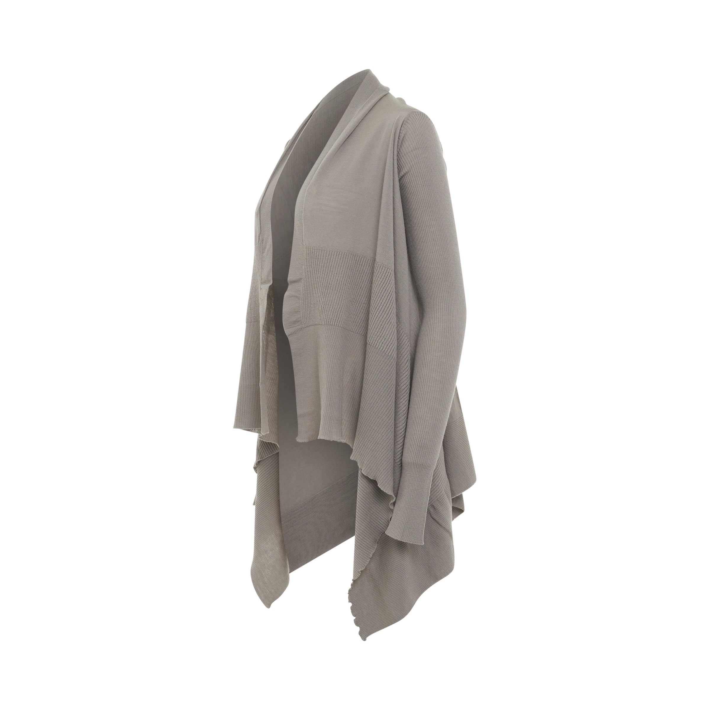 Rick Owens】Long Wrap Wool Knit Cardigan-