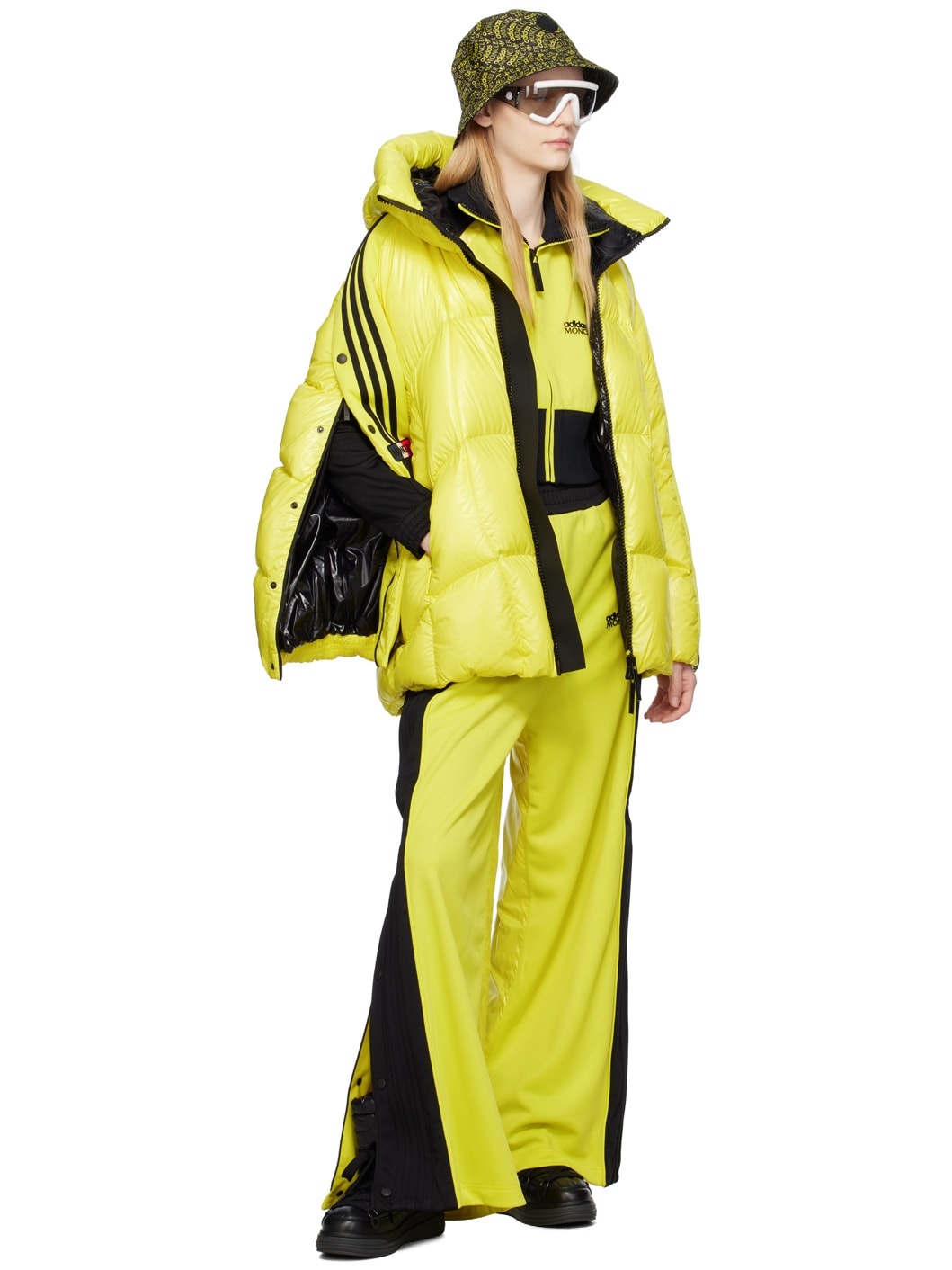 Moncler Moncler x adidas Originals Yellow Beiser Down Jacket