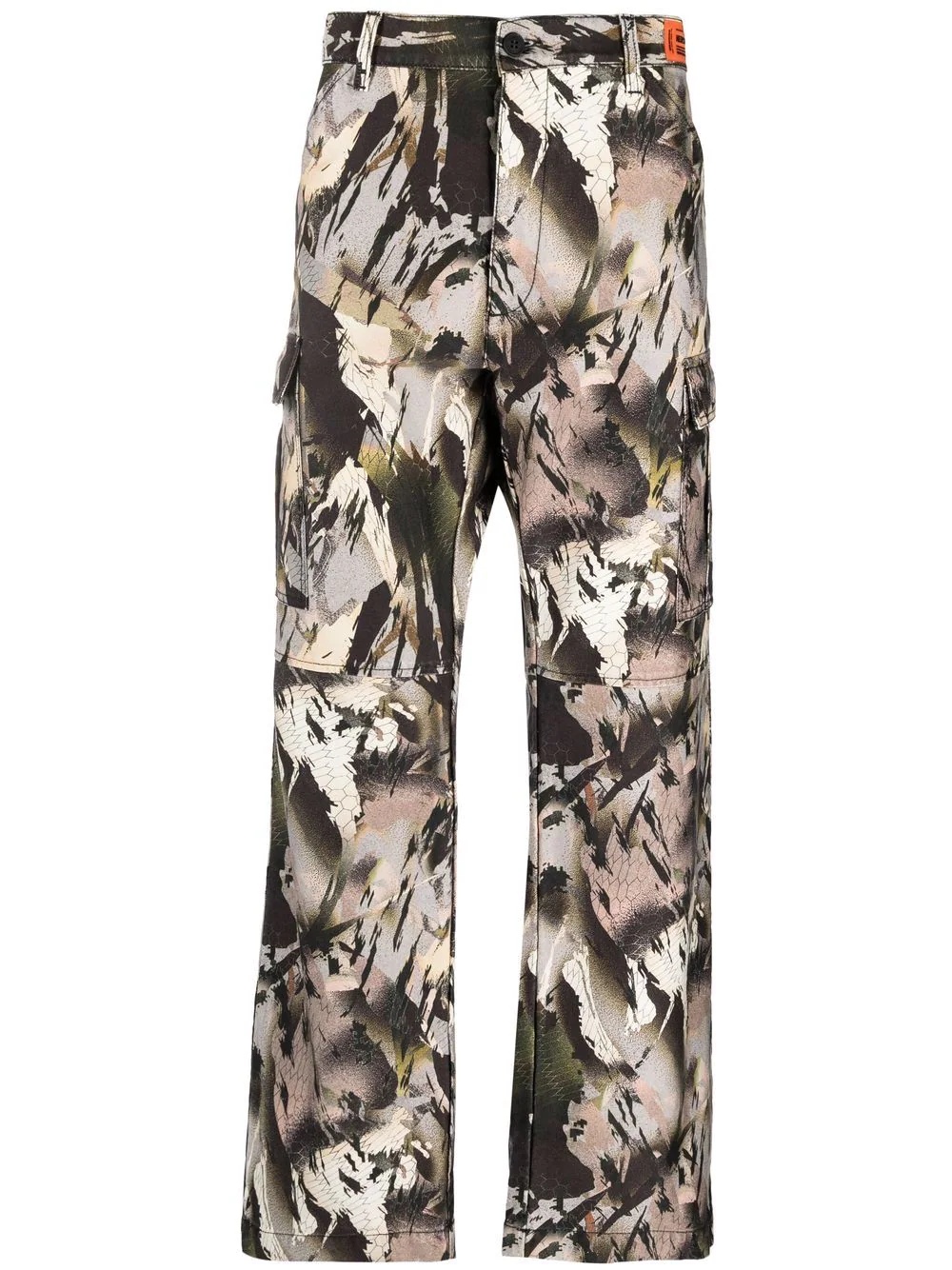 camouflage-print cargo trousers - 1