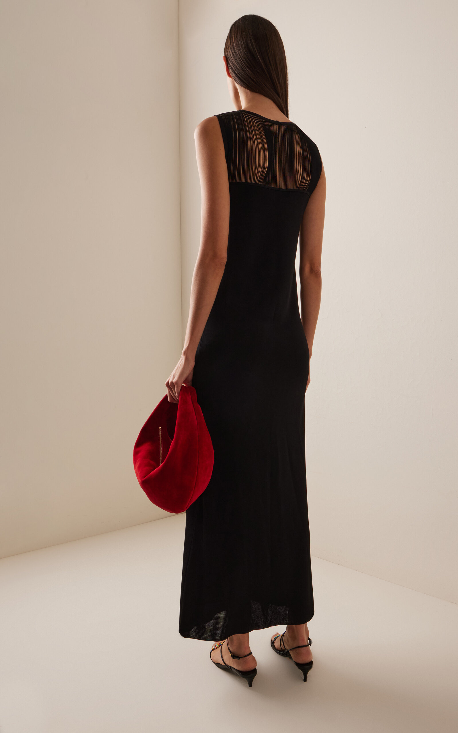 Ruslan Merino Wool Maxi Dress black - 4