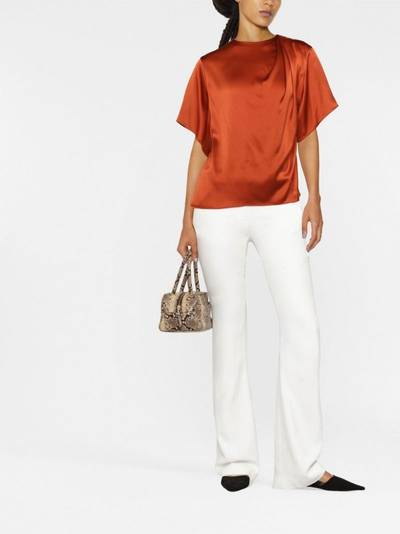 Vince draped silk top outlook