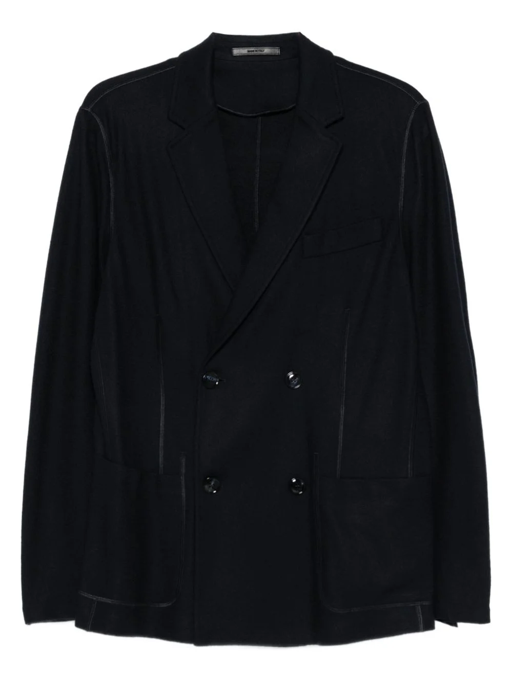 Cashmere double-breasted blazer jacket - 1