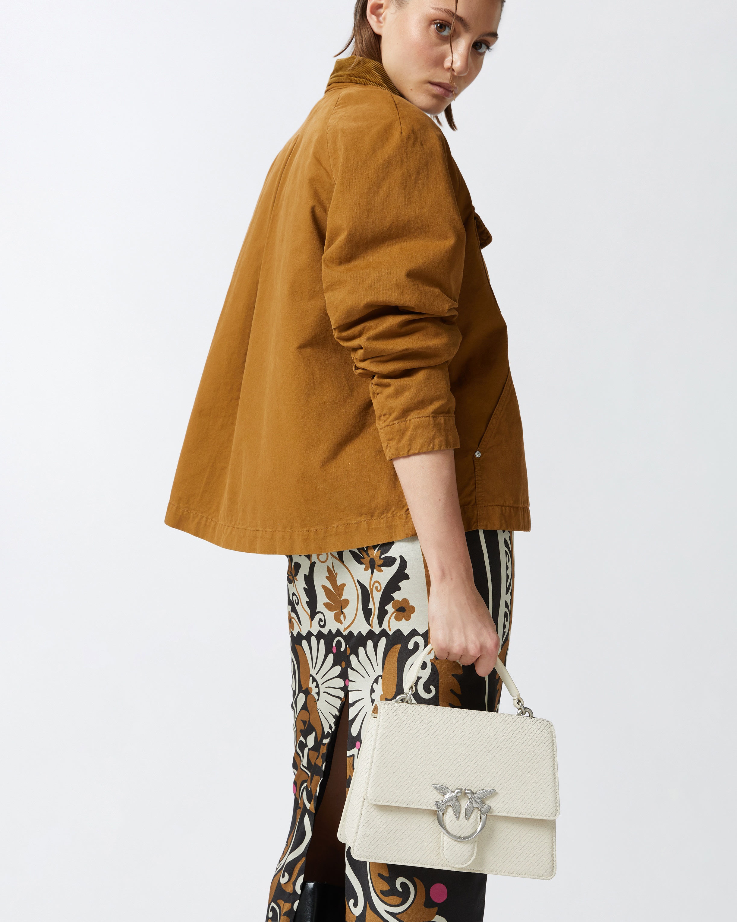 PYTHON-PRINT LOVE BAG HANDBAG - 5