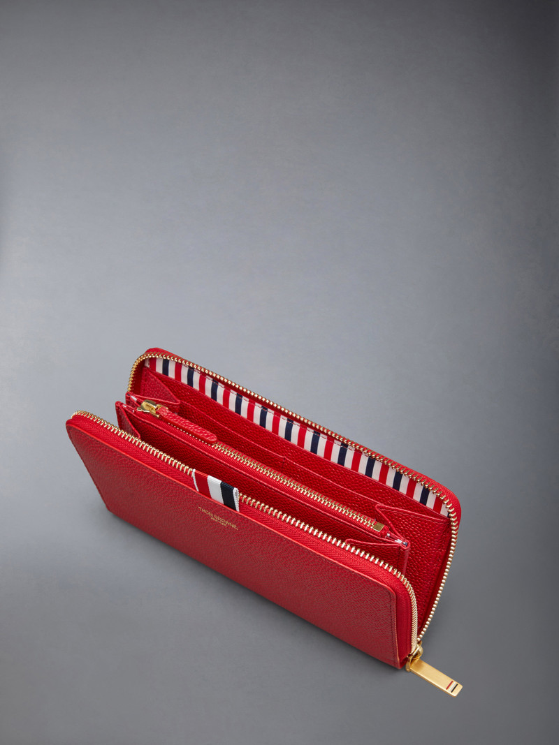 PEBBLE GRAIN SLIM LONG ZIPAROUND PURSE 4