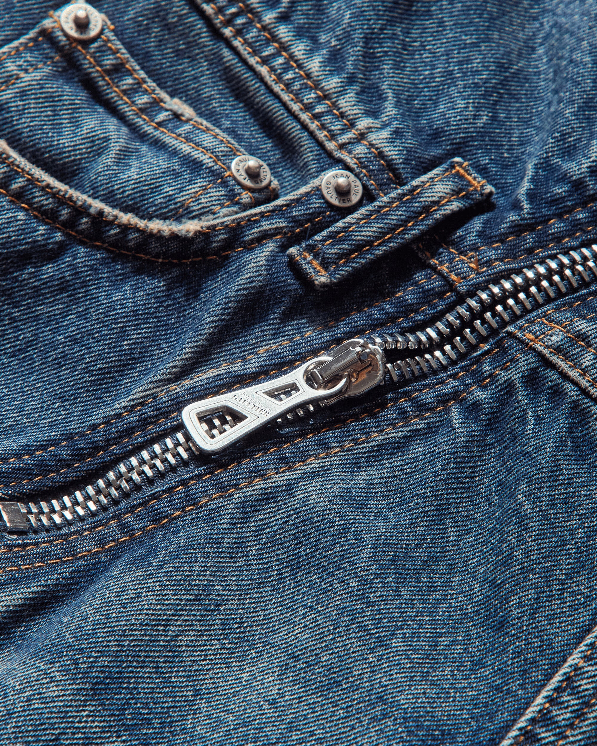 Women's Strap Jeans Blue - 4