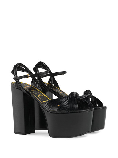 GUCCI platform sandals outlook