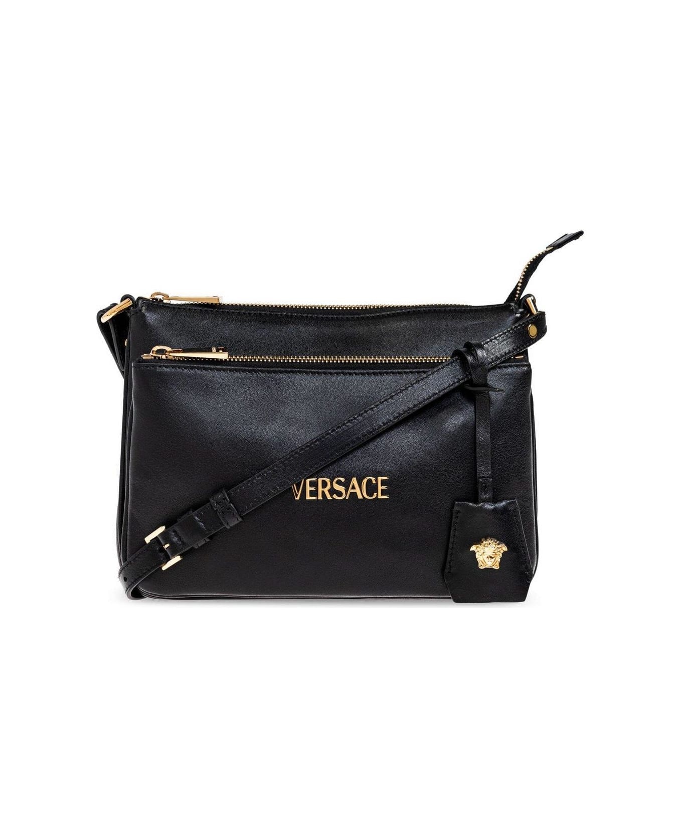 Logo-lettering Zipped Shoulder Bag - 1