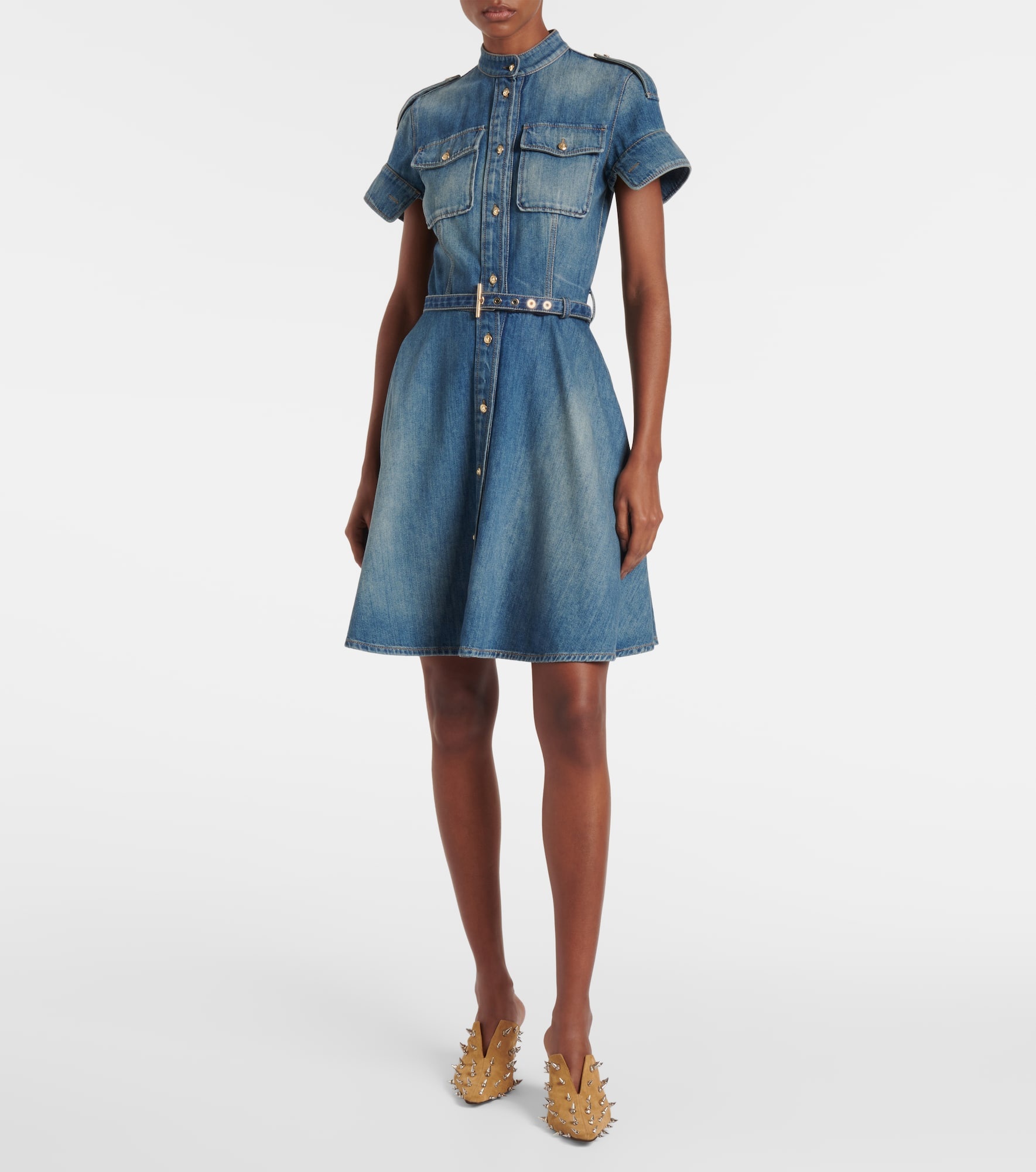 Uniform denim minidress - 2