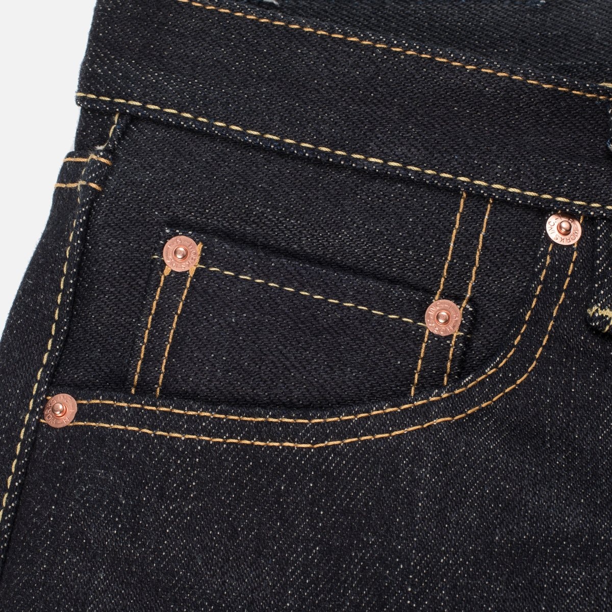 IH-777-XHS 25oz Selvedge Denim Slim Tapered Cut Jeans - Indigo - 6
