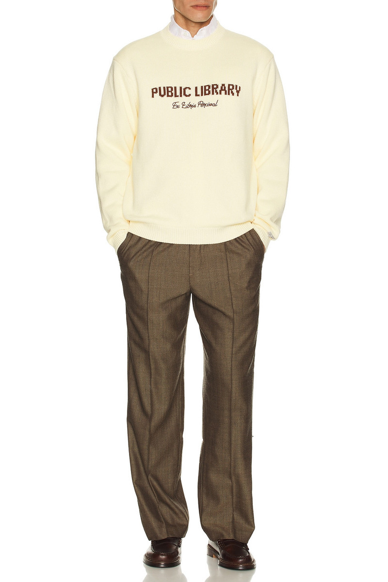 PERCIVAL Public Library Knitted Crew Jumper outlook