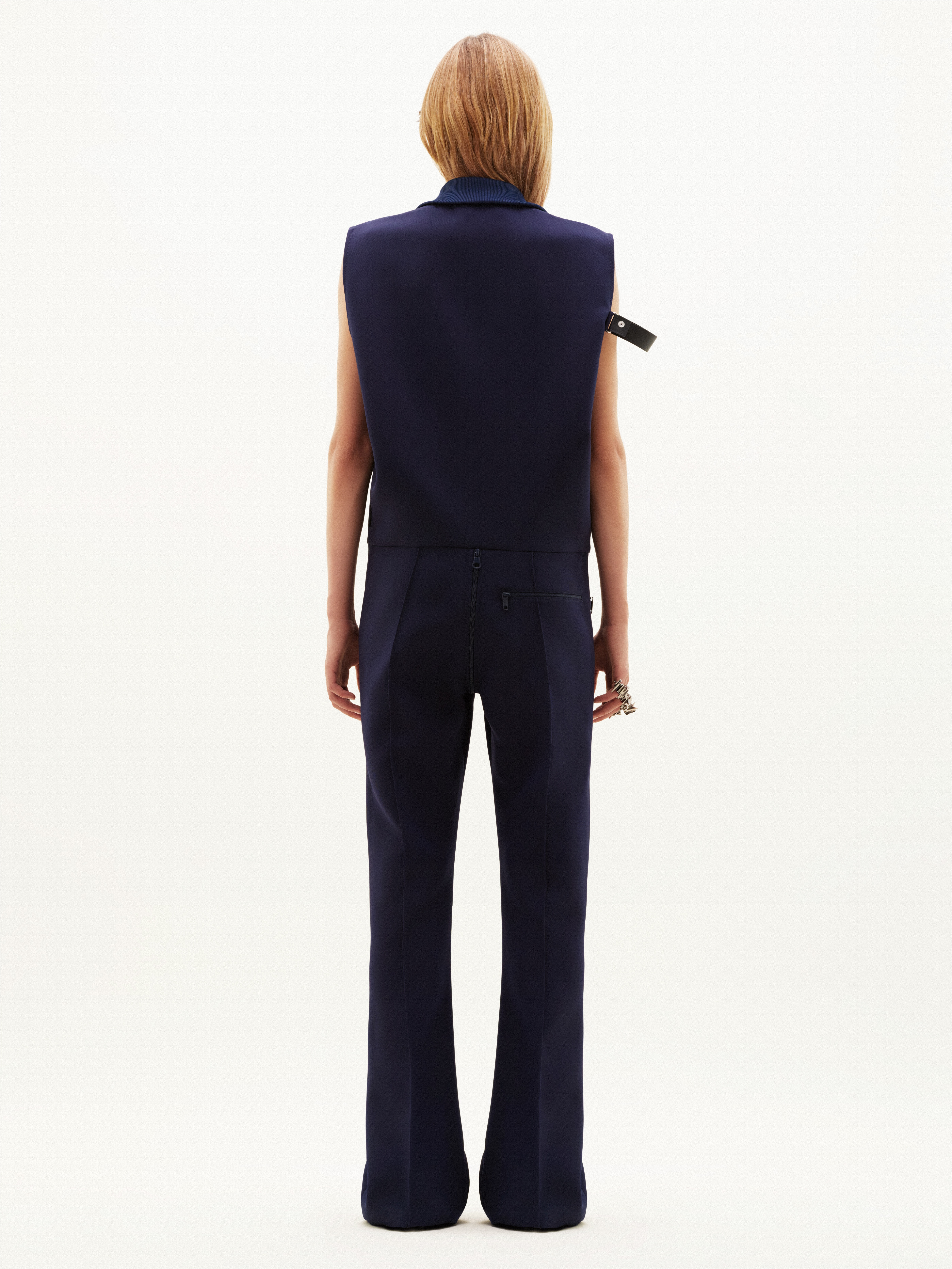 TWILL STRAP SLEEVELESS JUMPSUIT - 4