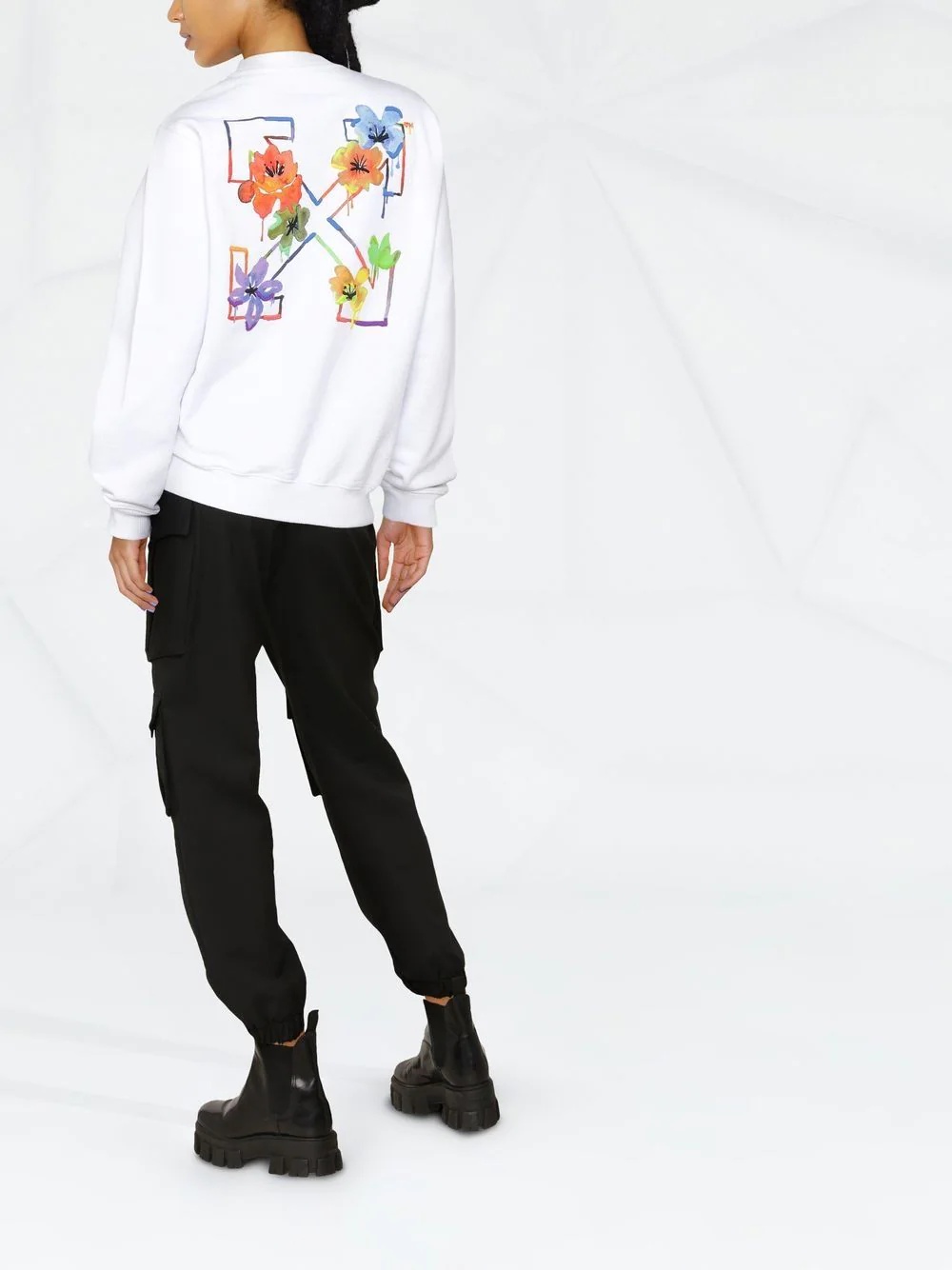 Floral Arrows-print sweatshirt - 4