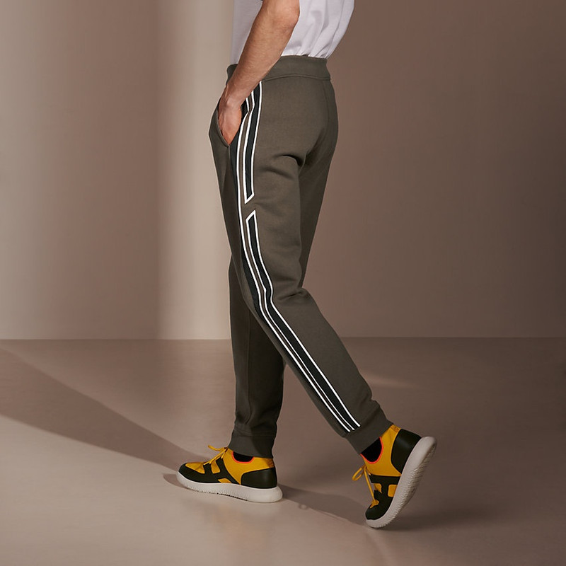 Hermès "Run H" bicolor jogging pants outlook