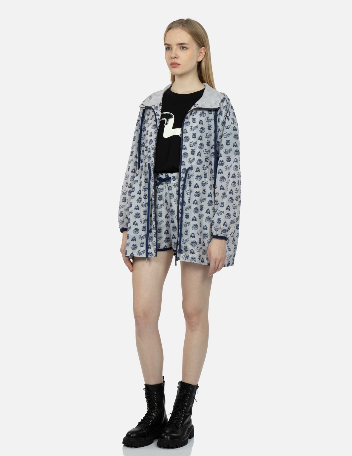 KAMON AND GODHEAD ALLOVER PRINT WINDBREAKER - 3