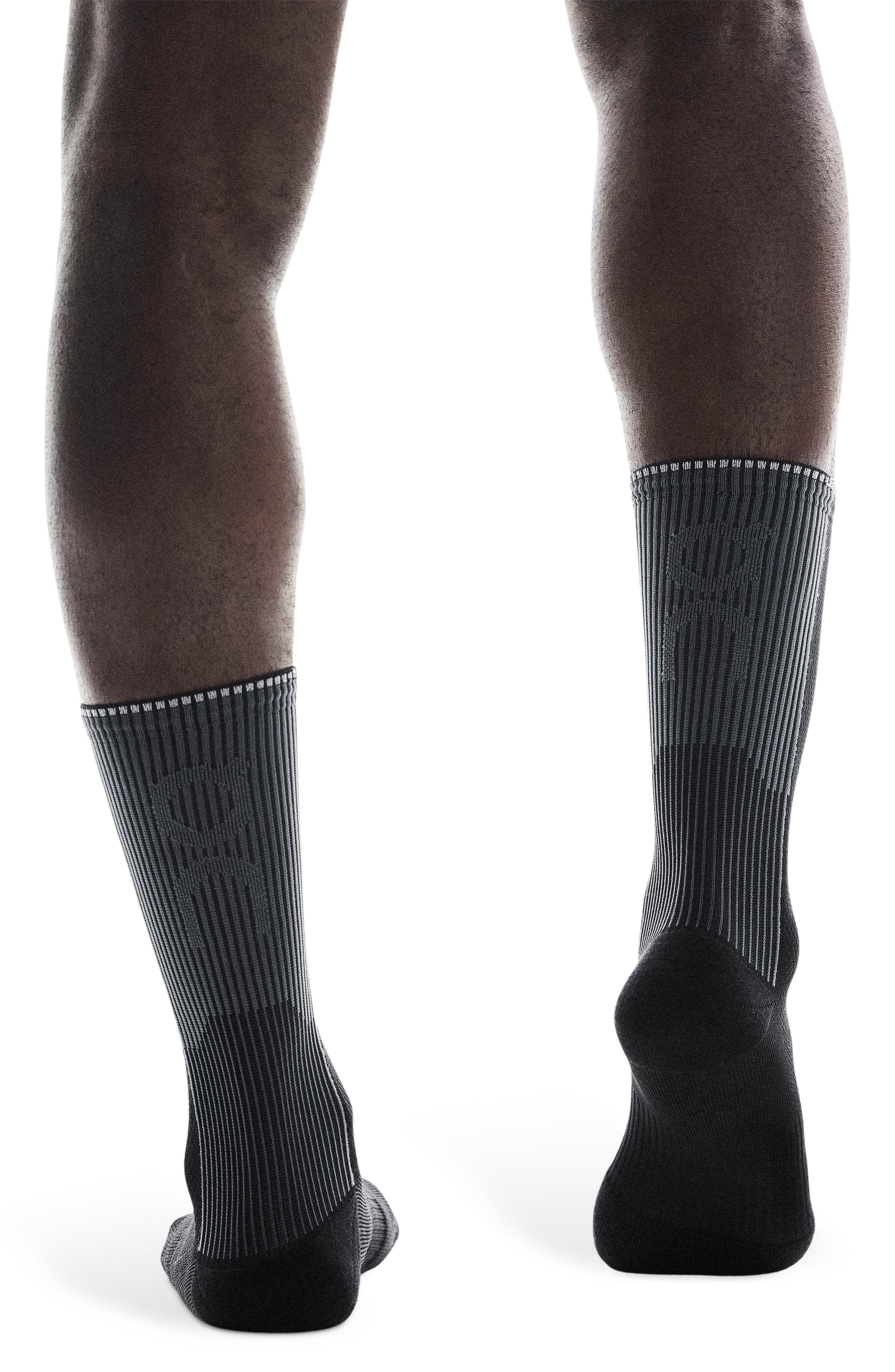 On Performance Run High Socks in Black/Eclipse at Nordstrom - 4