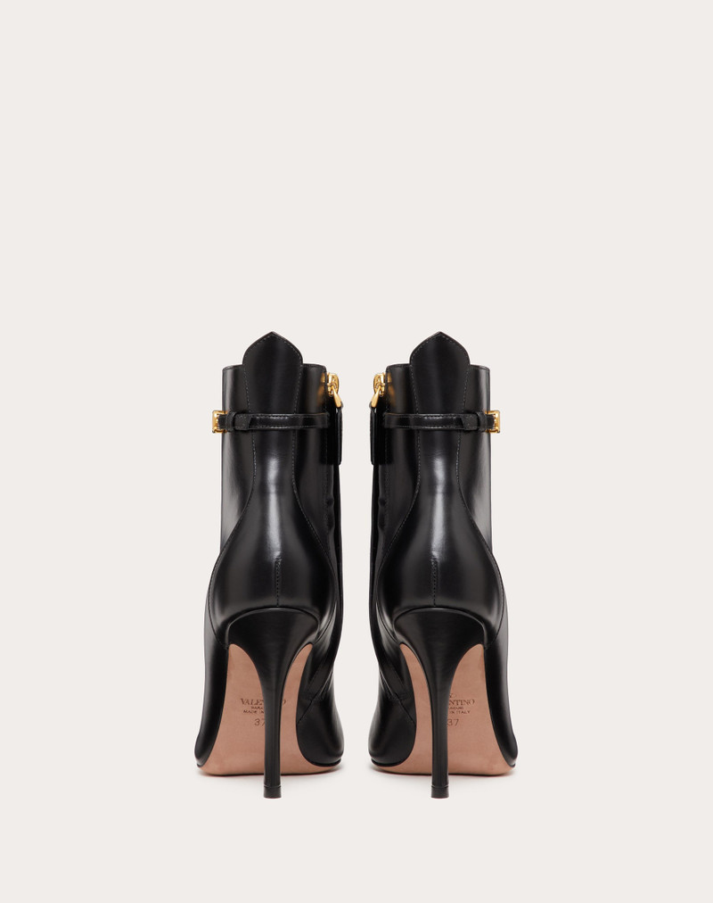 VALENTINO GARAVANI TAN-GO ANKLE BOOT IN CALFSKIN LEATHER 100 MM 3