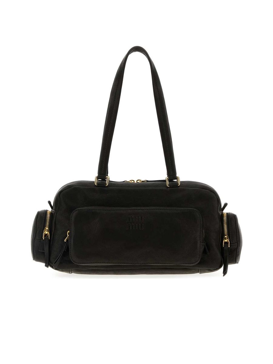 Pocket Washed Nappa Leather Bag - 1