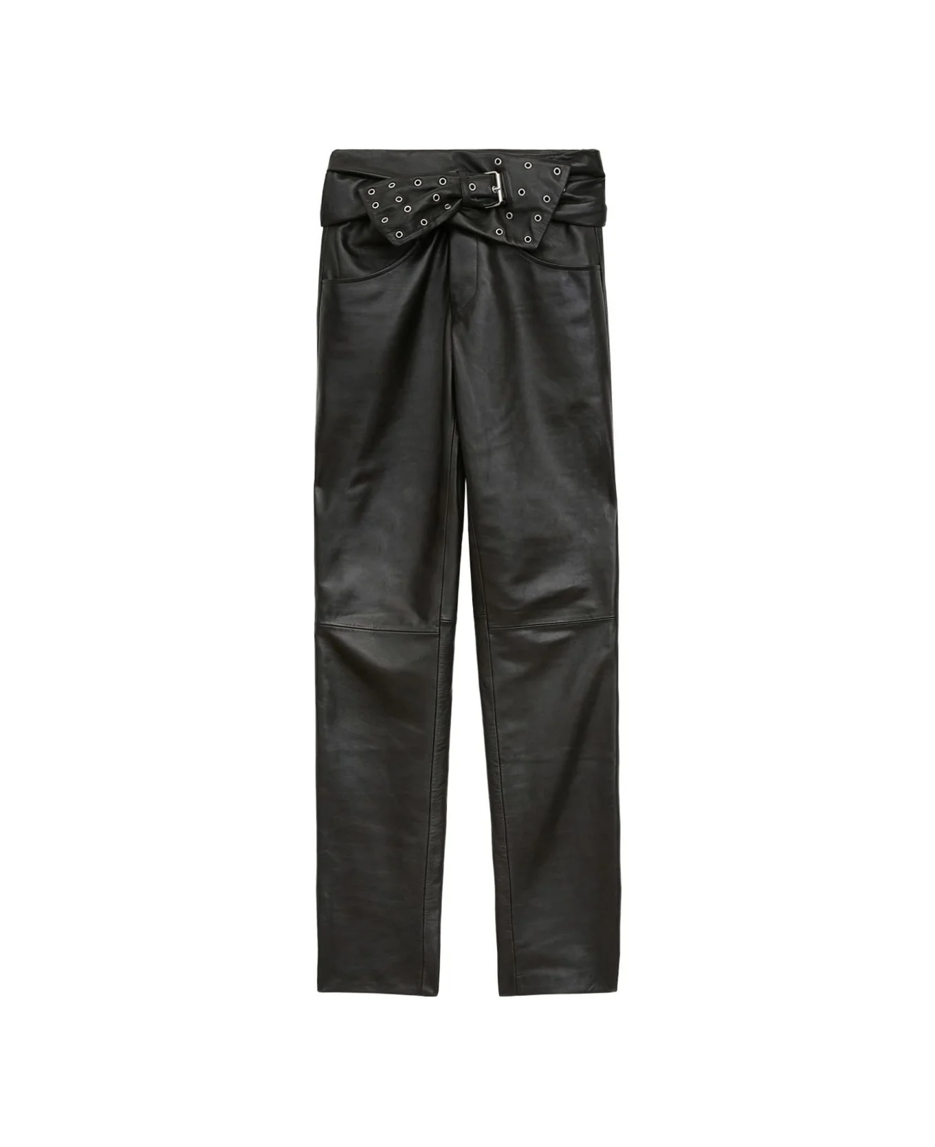 Chazia Leather Trousers - 1
