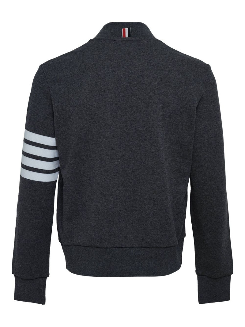 Thom Browne loopback 4-bar bomber jacket outlook