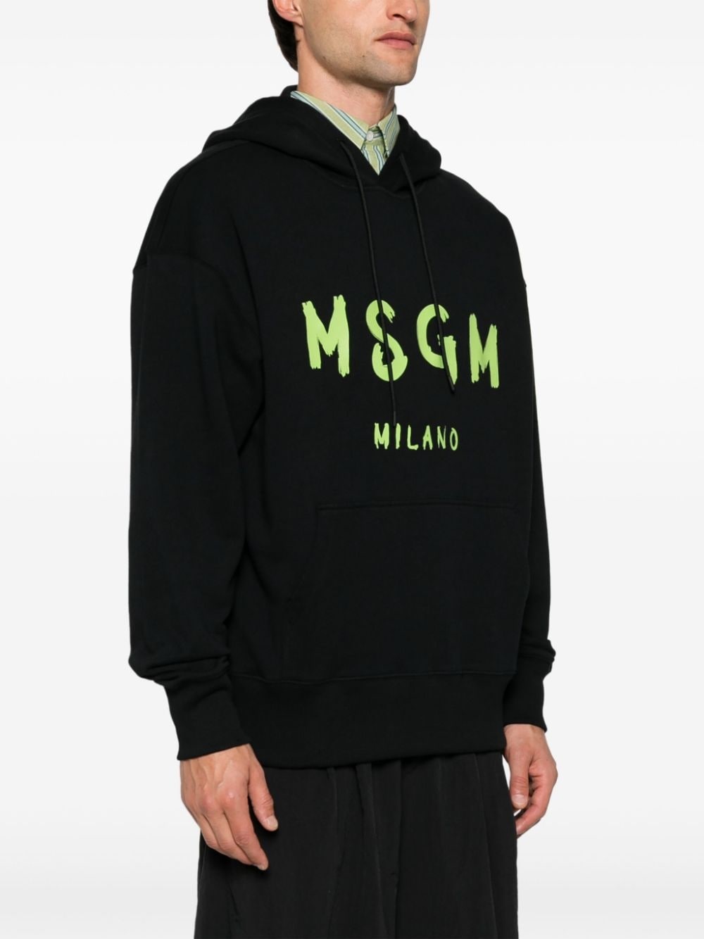 logo-print hoodie - 3