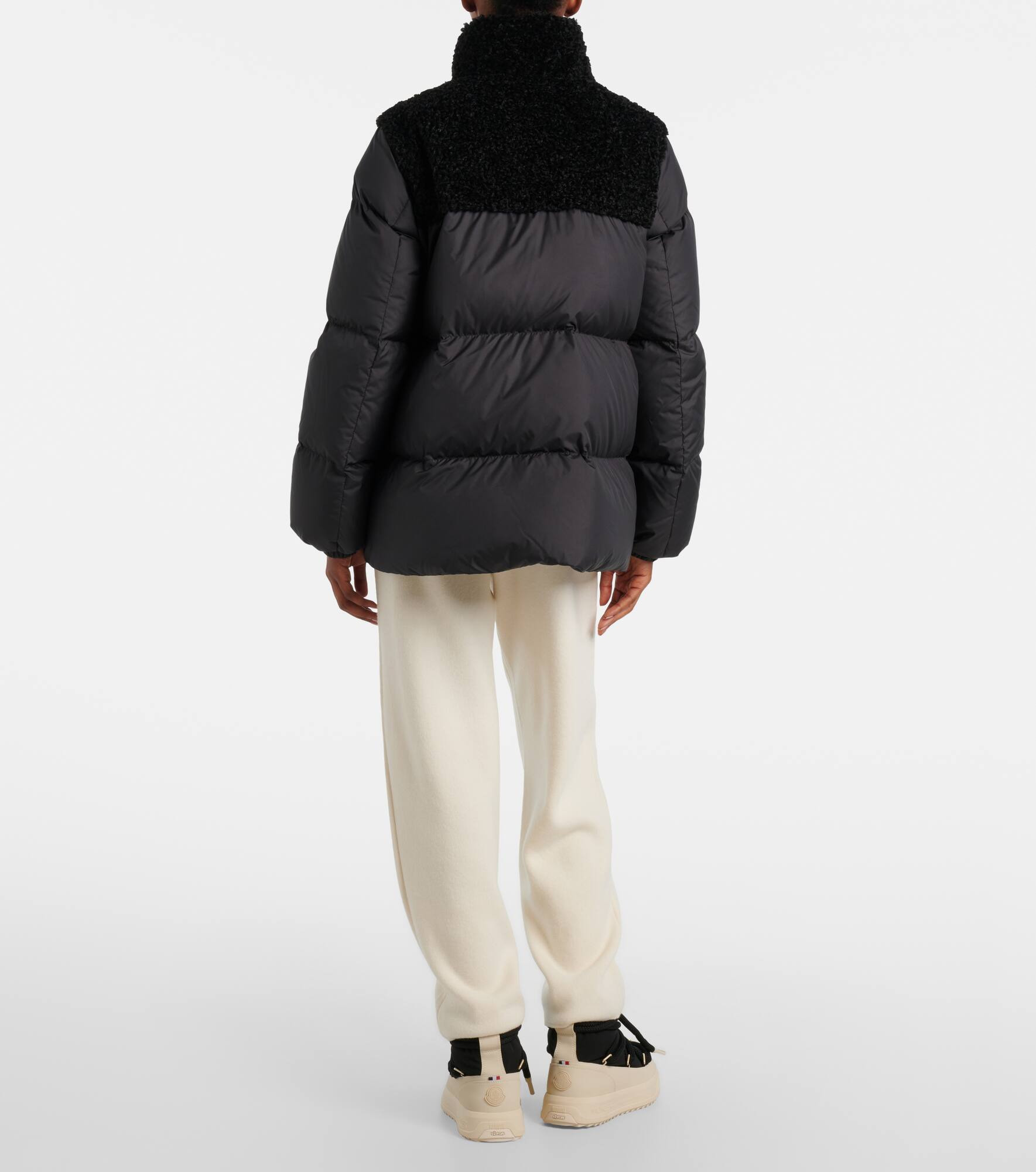Esnaie fleece-trimmed down jacket - 3