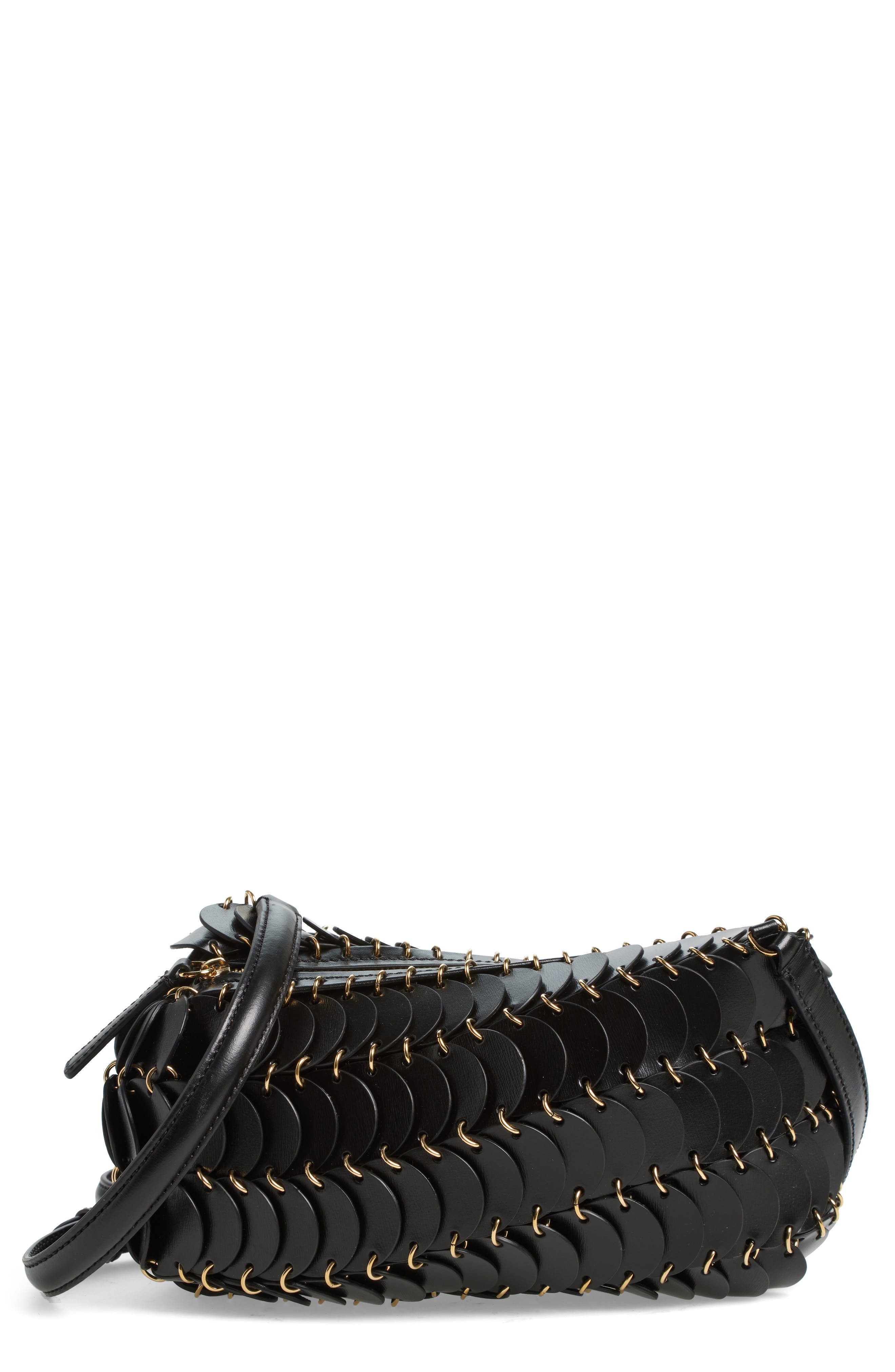 Rabanne Sac Leather Shoulder Bag in Black at Nordstrom - 1