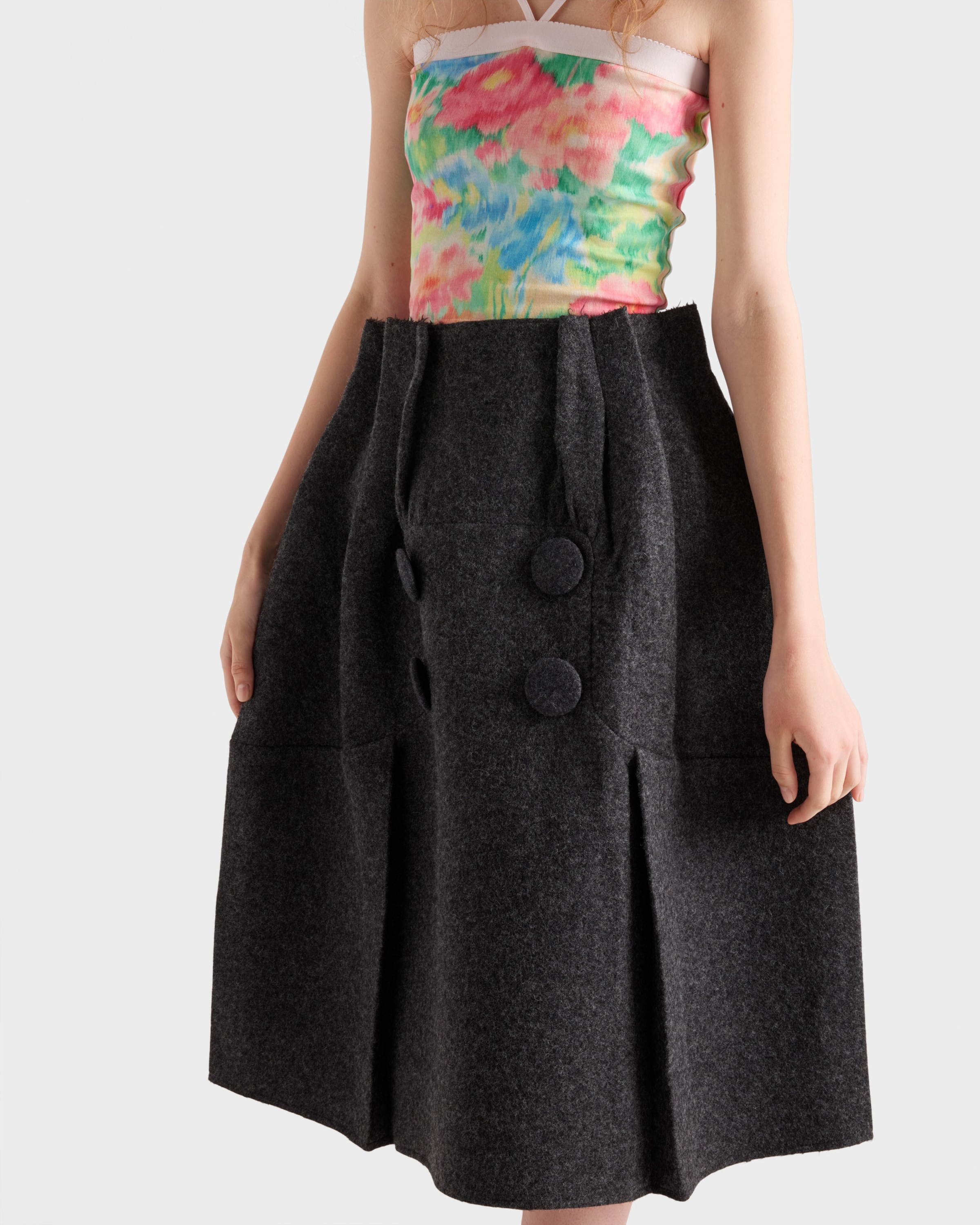 Shetland wool midi skirt - 3