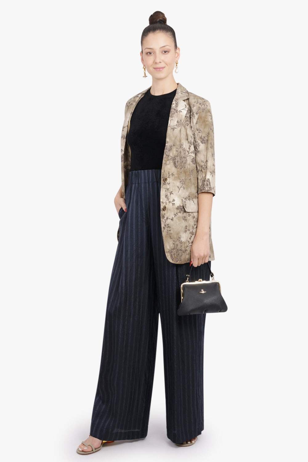 GRANNY FRAME PURSE | BLACK/GOLD - 5