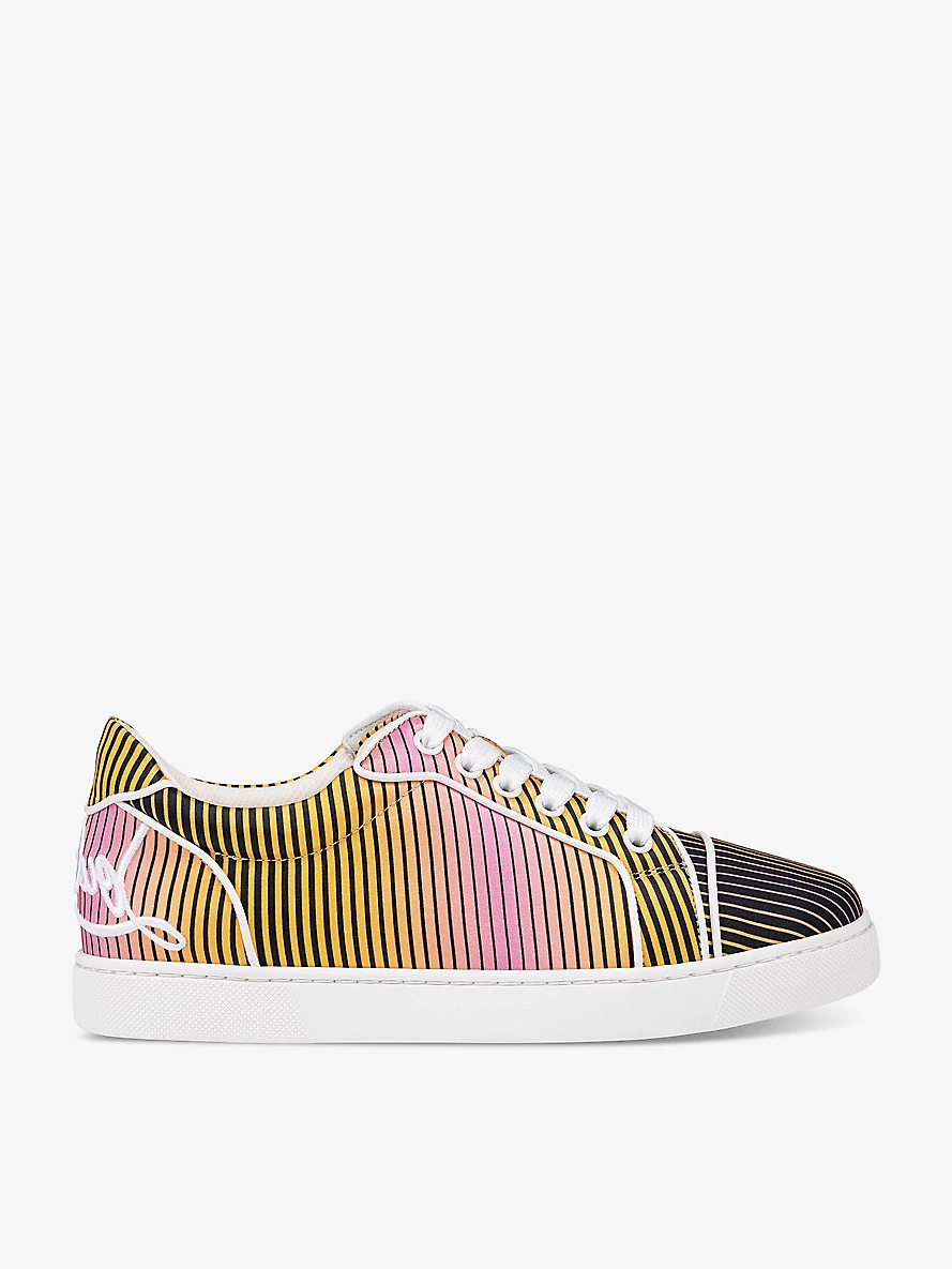 Fun Vieira Orlato brand-embellished leather low-top trainers - 1
