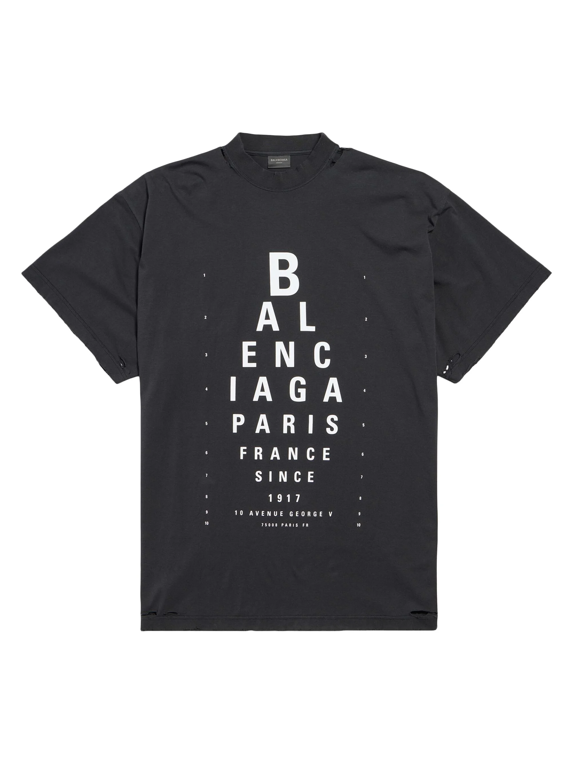 Women's Optical Oversized T-Shirt - Black - 1