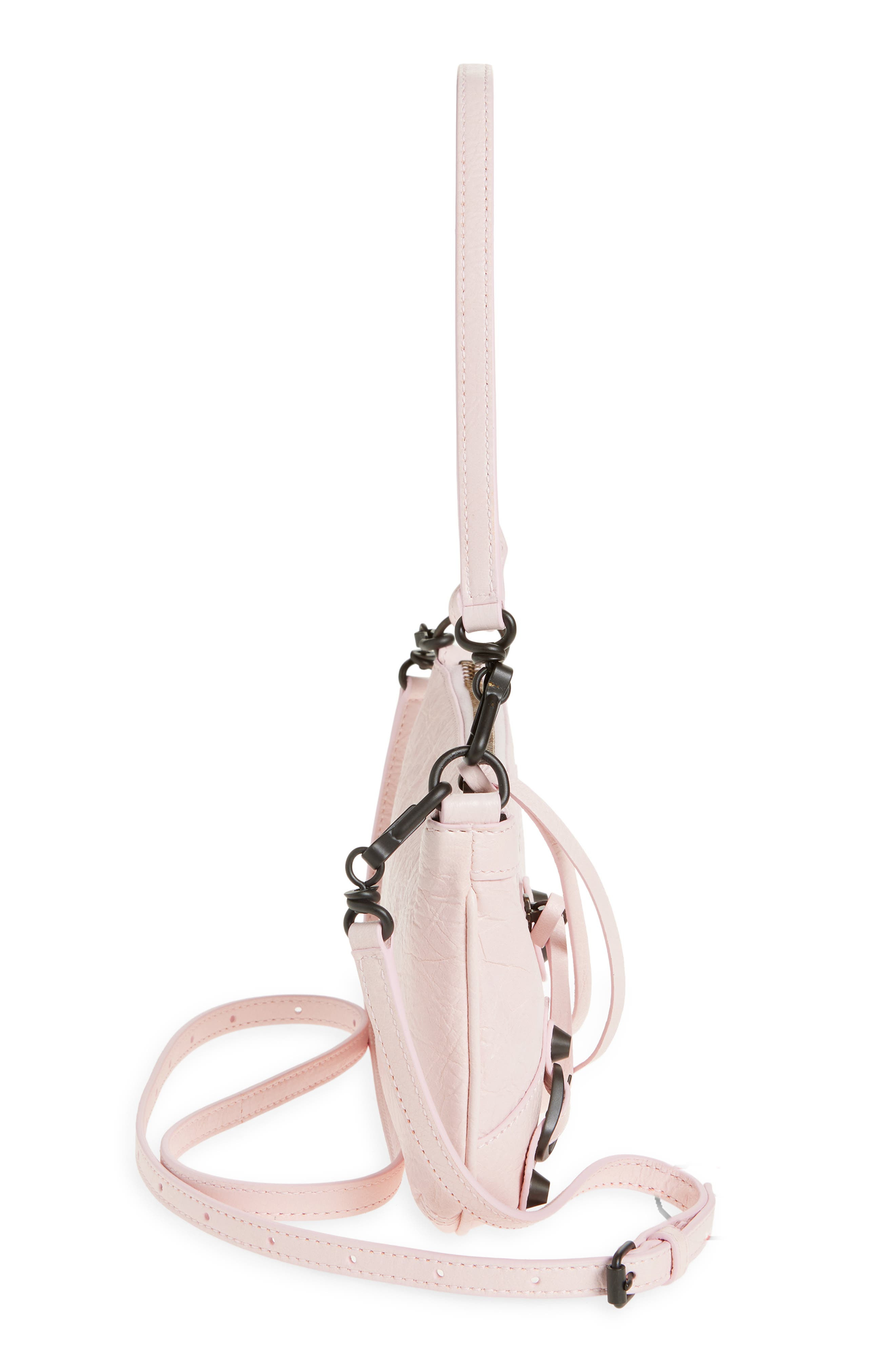 Balenciaga Le City Leather Pouch on a Strap in Petal Pink at Nordstrom - 4