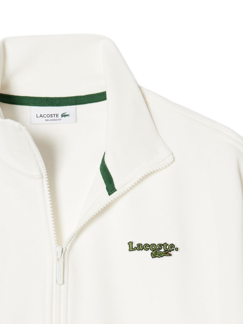 embroidered-logo jacket 5