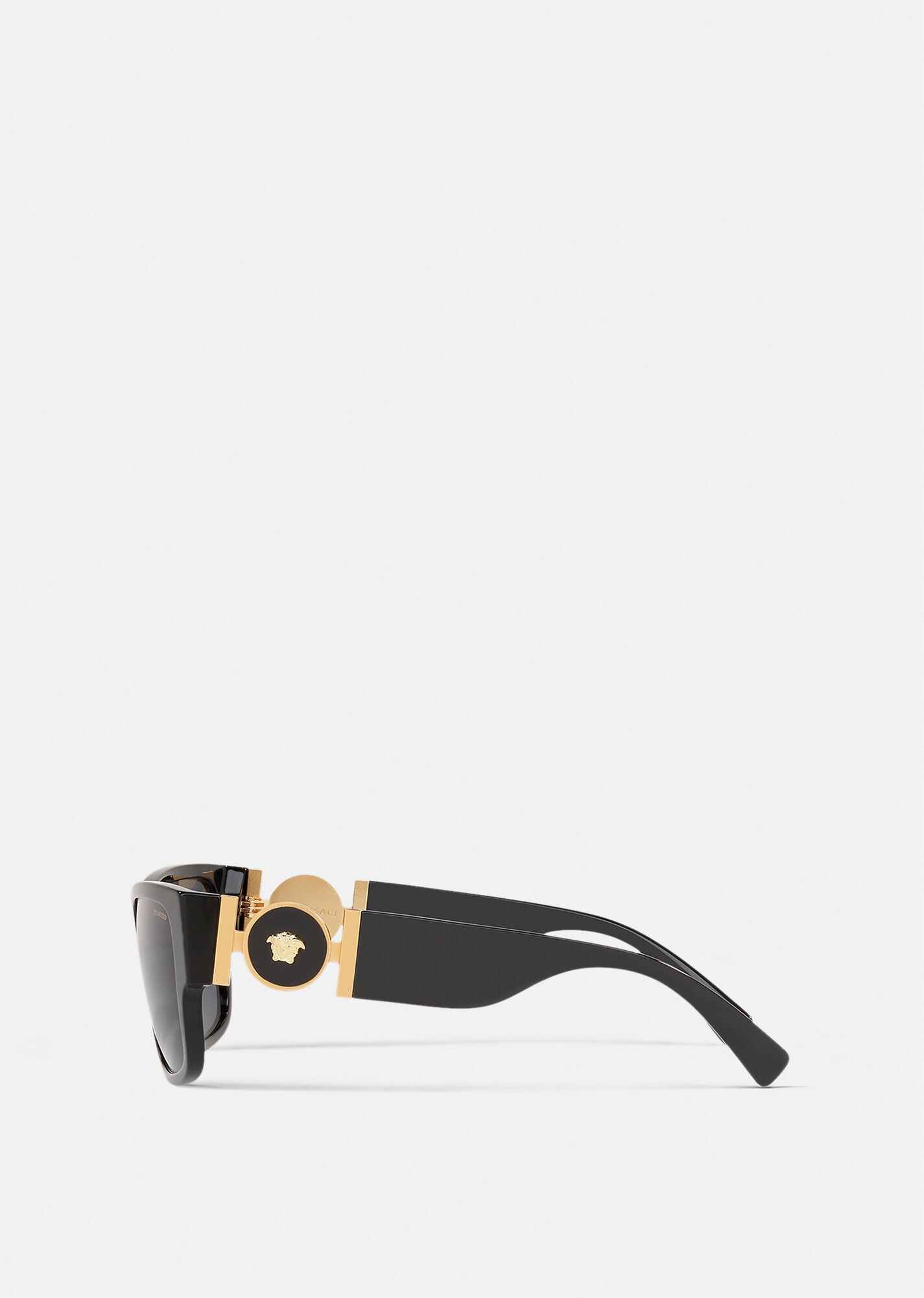 Squared Medusa Medallion Sunglasses - 3