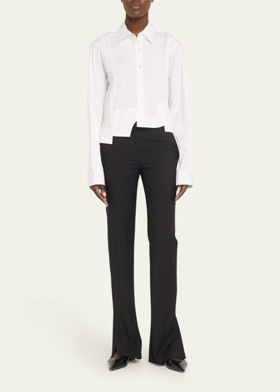 Monse Deconstructed Cropped Button Down Top outlook
