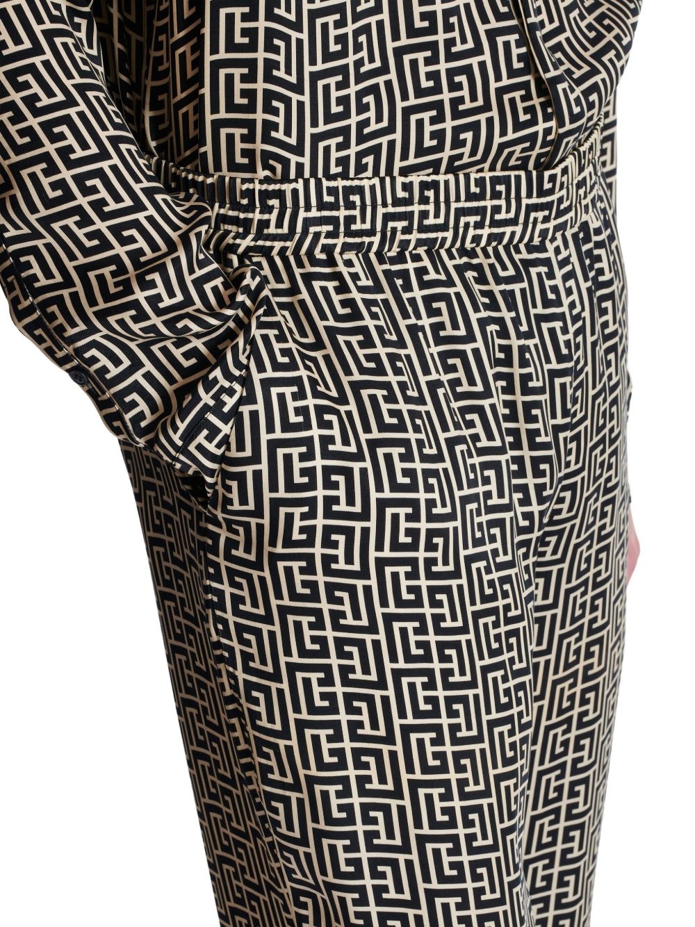 monogram-pattern trousers - 6