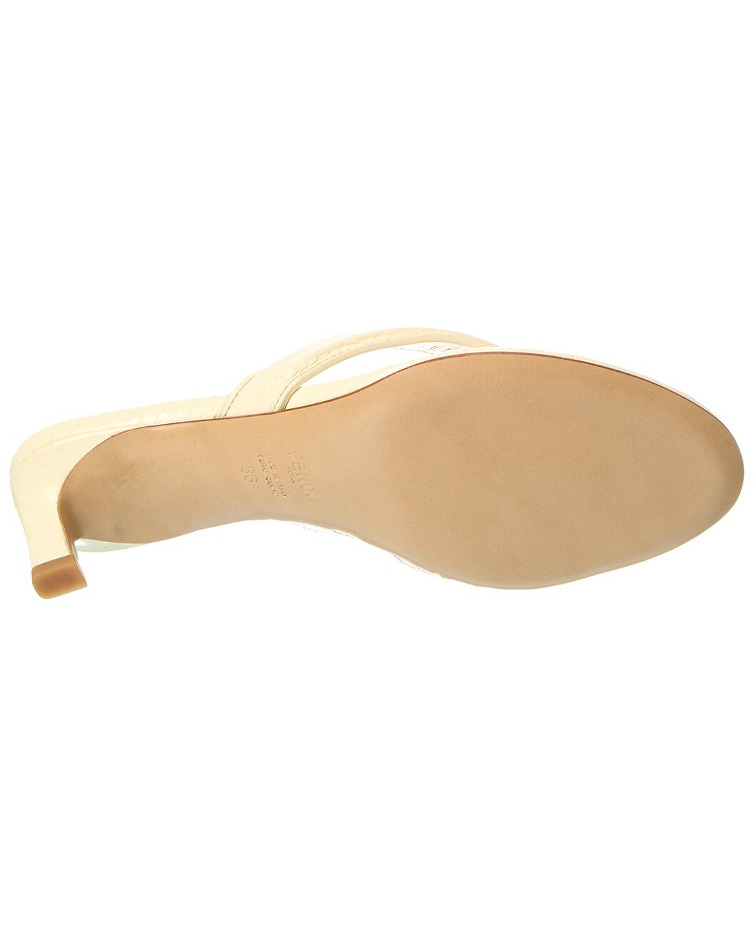 FENDI Fling Snakeskin Sandal - 4