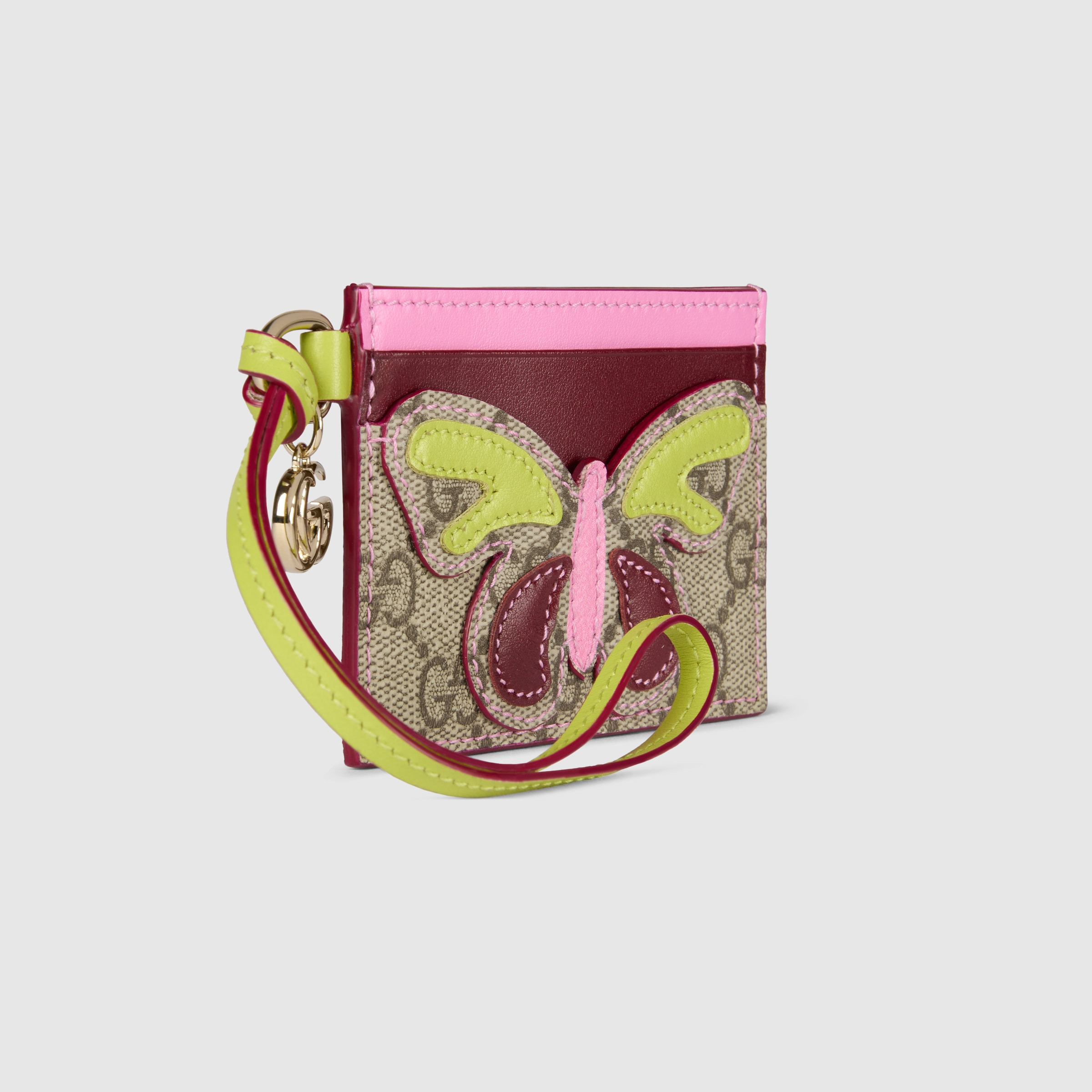 Card case with Double G and butterfly - 3