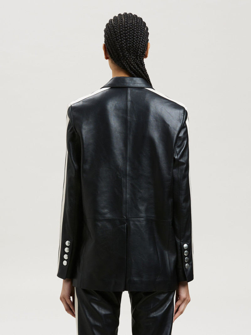 LEATHER TRACK BLAZER 5