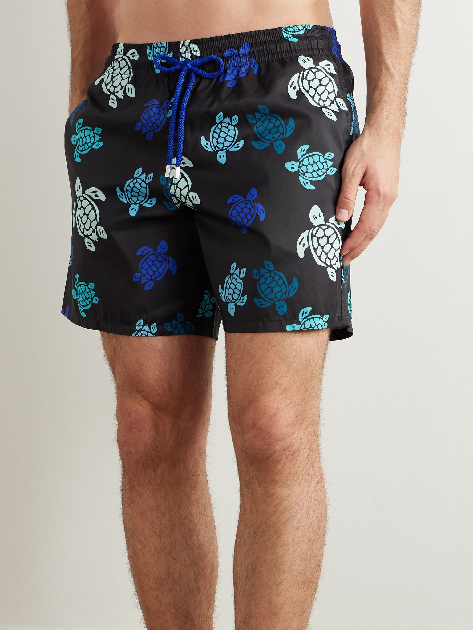 Mahina Straight-Leg Mid-Length Recycled Swim Shorts Black - 2