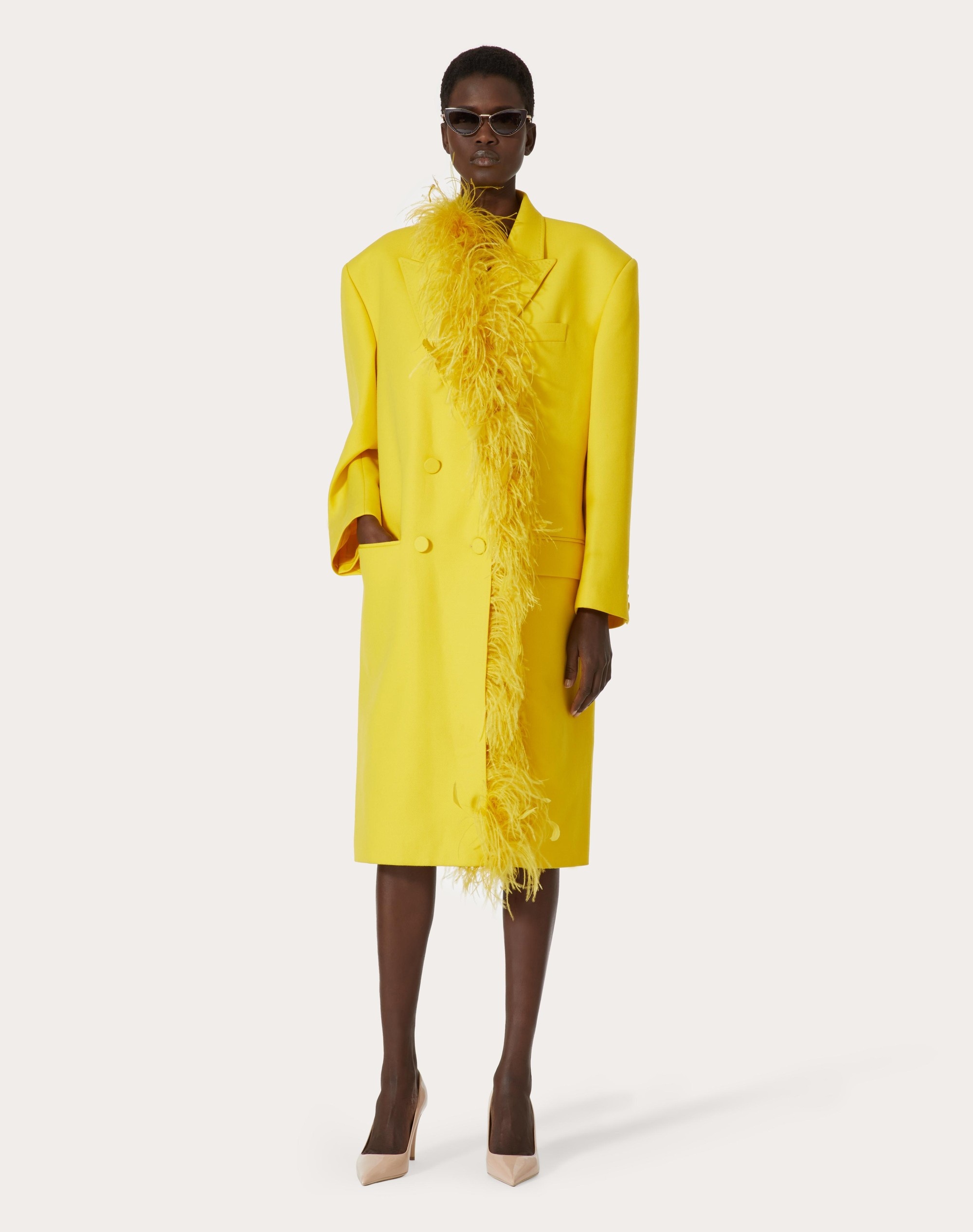 EMBROIDERED DRY TAILORING WOOL COAT - 3