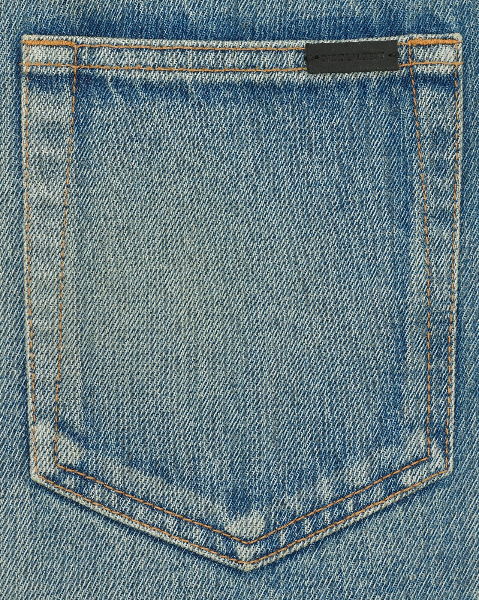 70's flared jeans in medium blue denim - 4