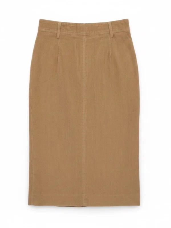 Zipper Pencil Skirt in Caramel - 1