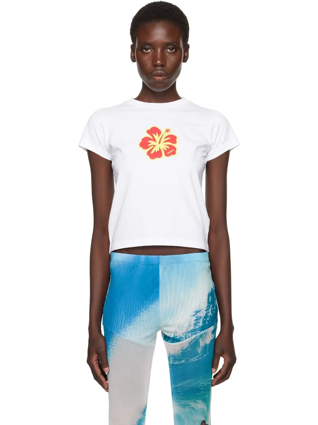 White Flower Mini T-shirt - 1