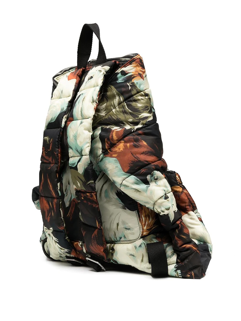 horse print quilted backpack - 3