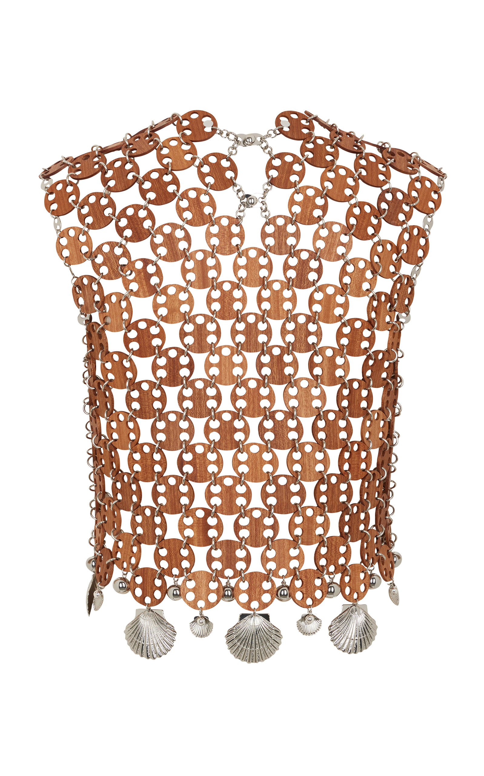 Wood Chainmail Top brown - 3